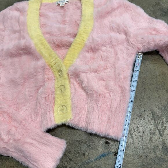 For love and lemons Sheila cropped pastel fuzzy cardigan - Picture 5 of 7